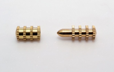 Solid Brass Pin Hinges / Locator Pins (pair)